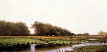  meadows - Hunter in den Wiesen des alten Newbury Massachusetts Alfred Thompson Bricher